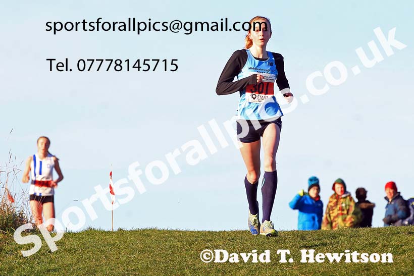 Girls under-15s, 2022 North Eastern Cross Country Champs., Temple Park, South Shields.  Photo: David T. Hewitson/Sports for All Pics